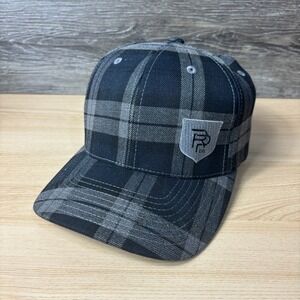 RP Co Hat Cap Size Small Medium Gray Flexfit Plaid Outdoors
